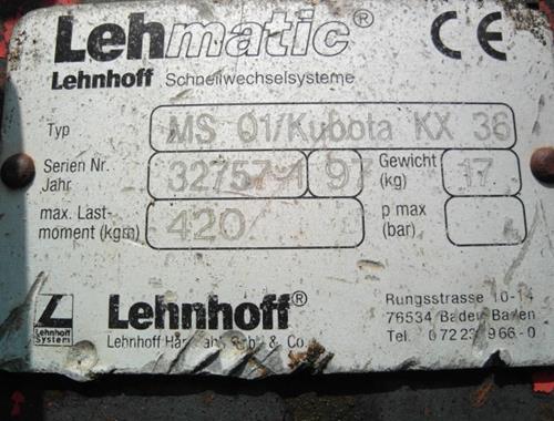Lehnhoff MS 01 - Pièces