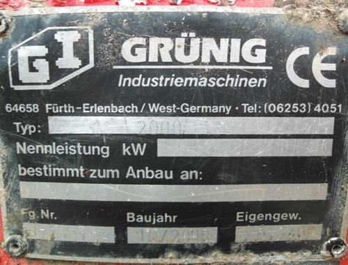 Grünig GSW 2000 - Teile